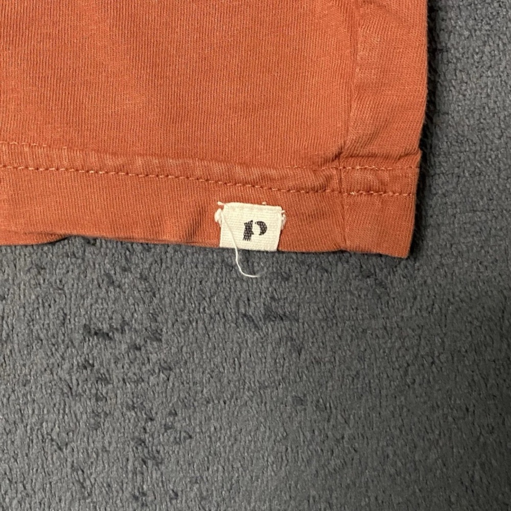 Pact T Shirt Womens M Orange Short Sleeves V-Neck Top Casual Organic Cotton Tee - Picture 3 of 8